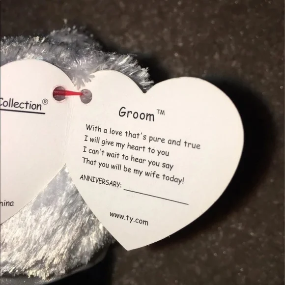 Ty Beanie Babies Bride and Groom Bears - Picture 7 of 7